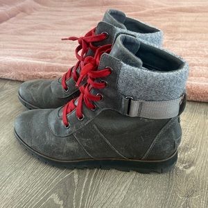 Sorel gray boots size 9
